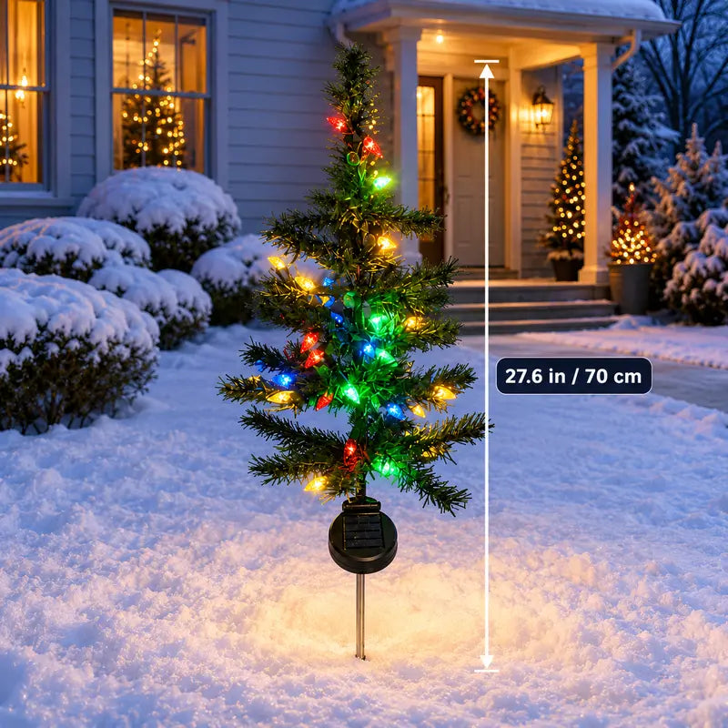 MerryGlow™ Solar Christmas Path Lights