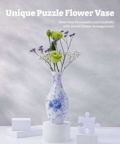 Elevated 3D Puzzle Vase for Home