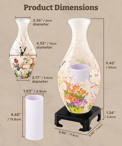 Elevated 3D Puzzle Vase for Home