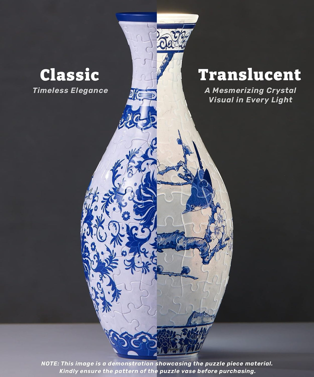 Elevated 3D Puzzle Vase for Home