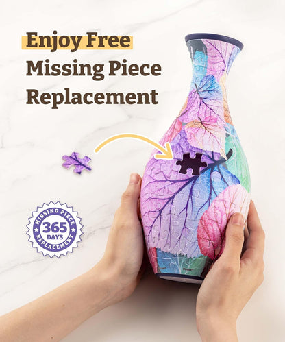 Elevated 3D Puzzle Vase for Home