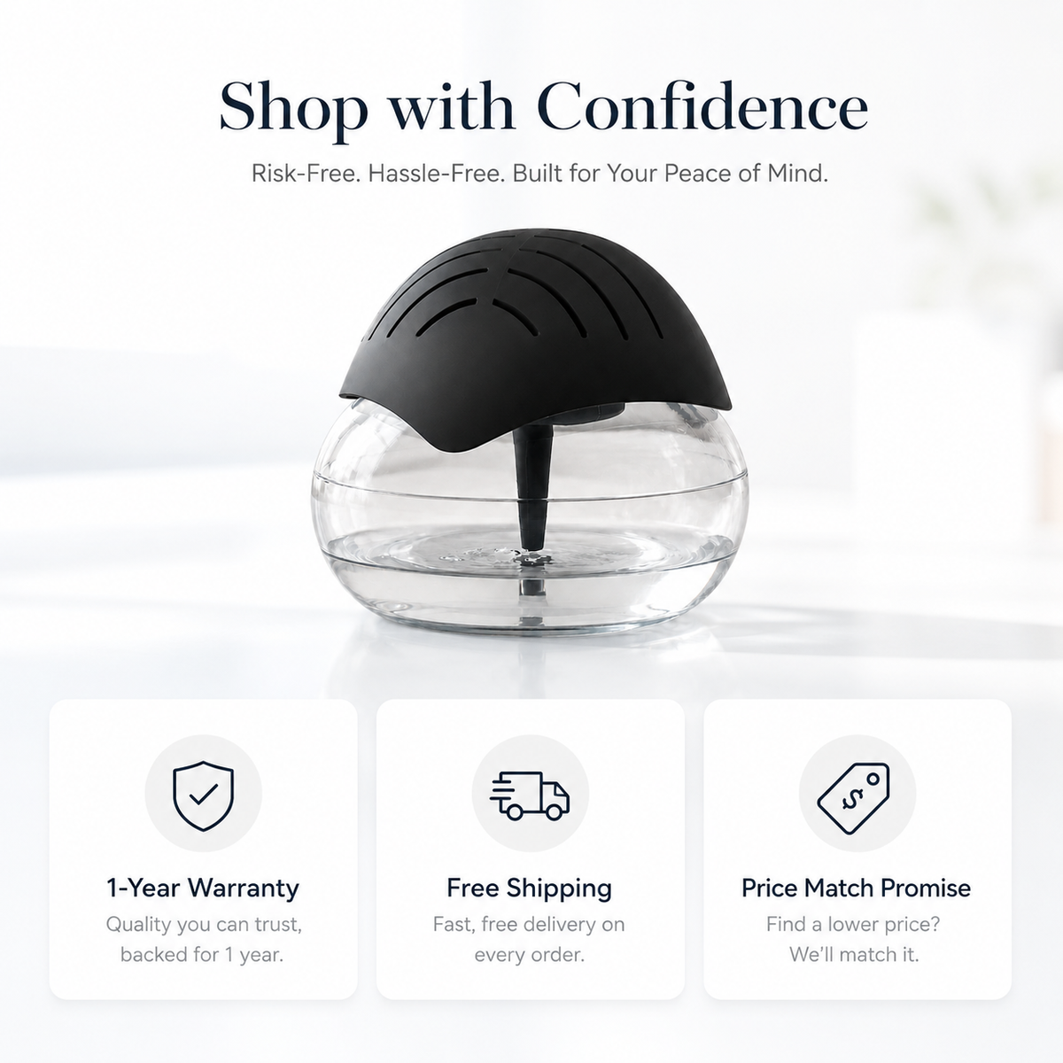 BreathProof Air Detoxifier with HydroCapture Technology