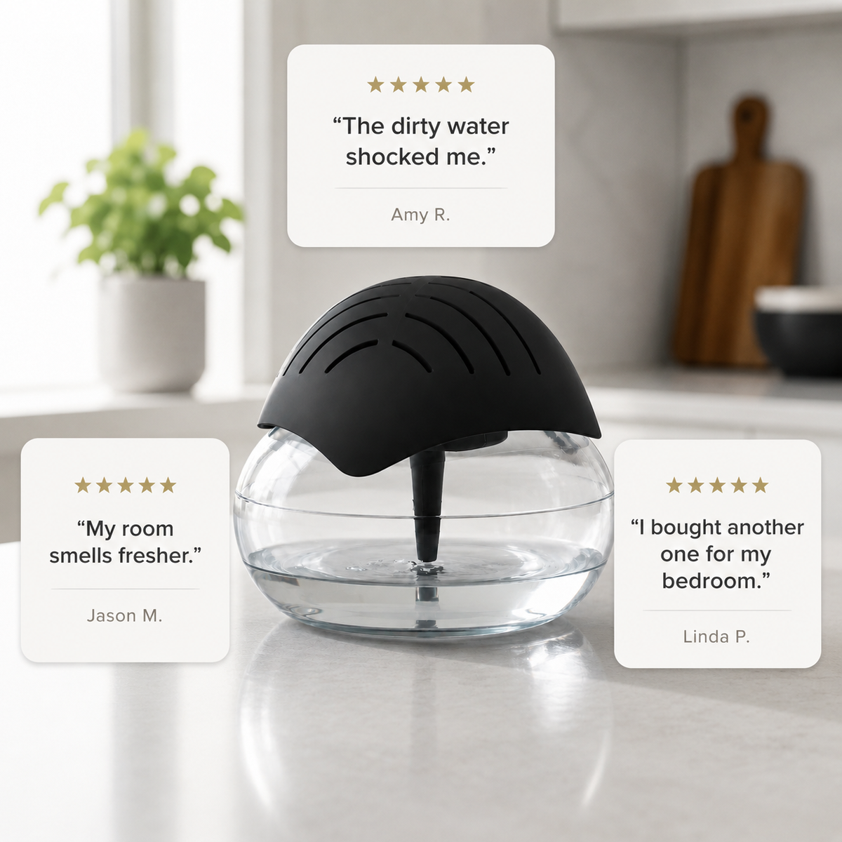 BreathProof Air Detoxifier with HydroCapture Technology