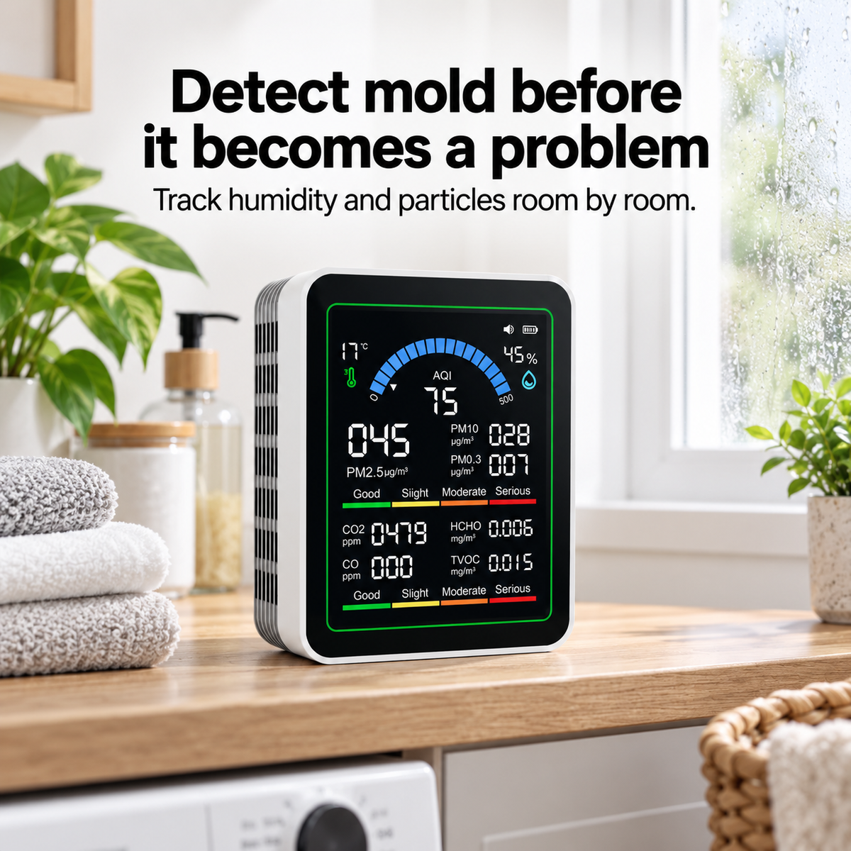 BreathProof - Air Quality and Dangerous Particle Detector