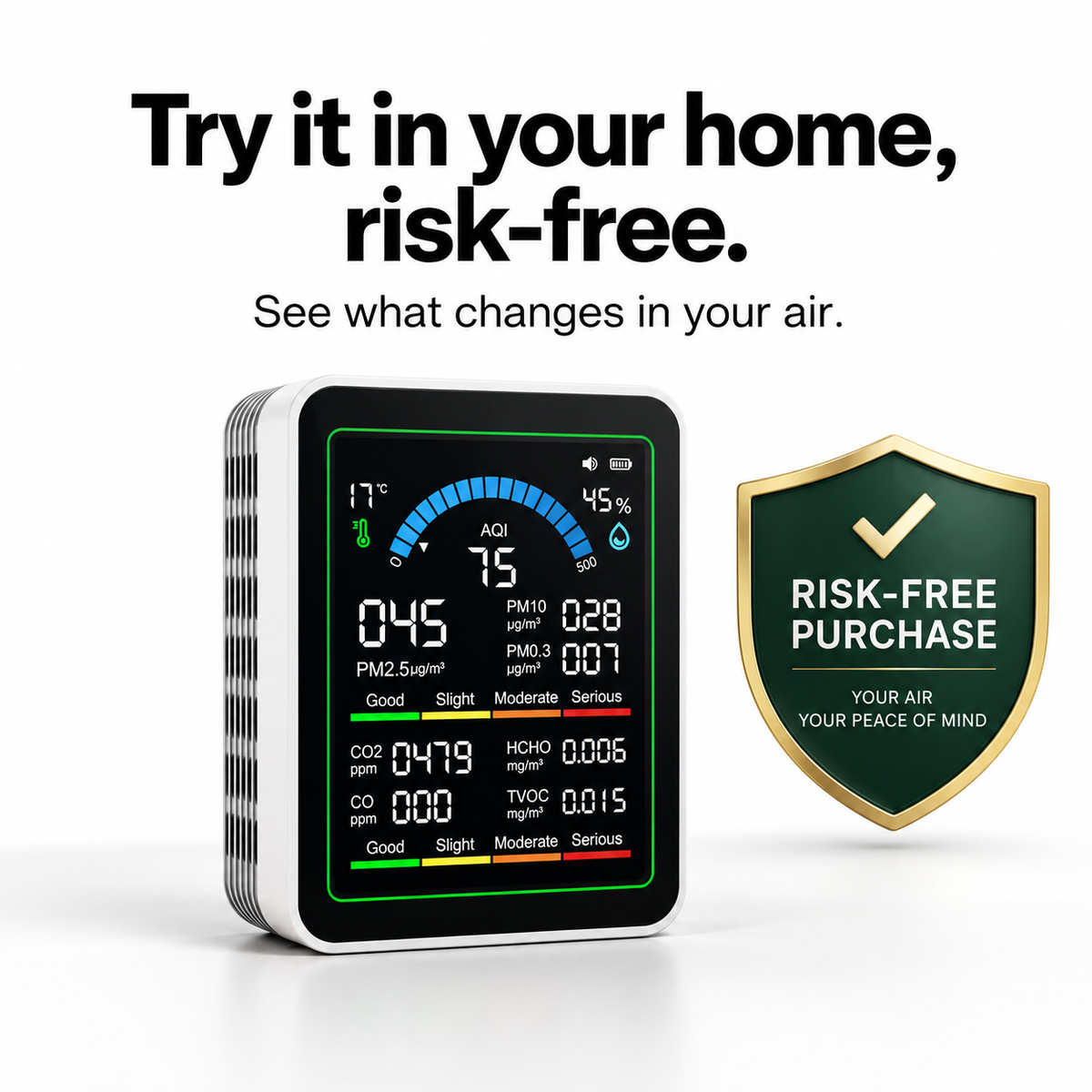 BreathProof - Air Quality and Dangerous Particle Detector